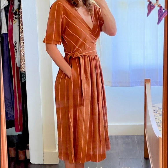 Ace & Jig Dresses & Skirts - Ace & jig wrap midi dress